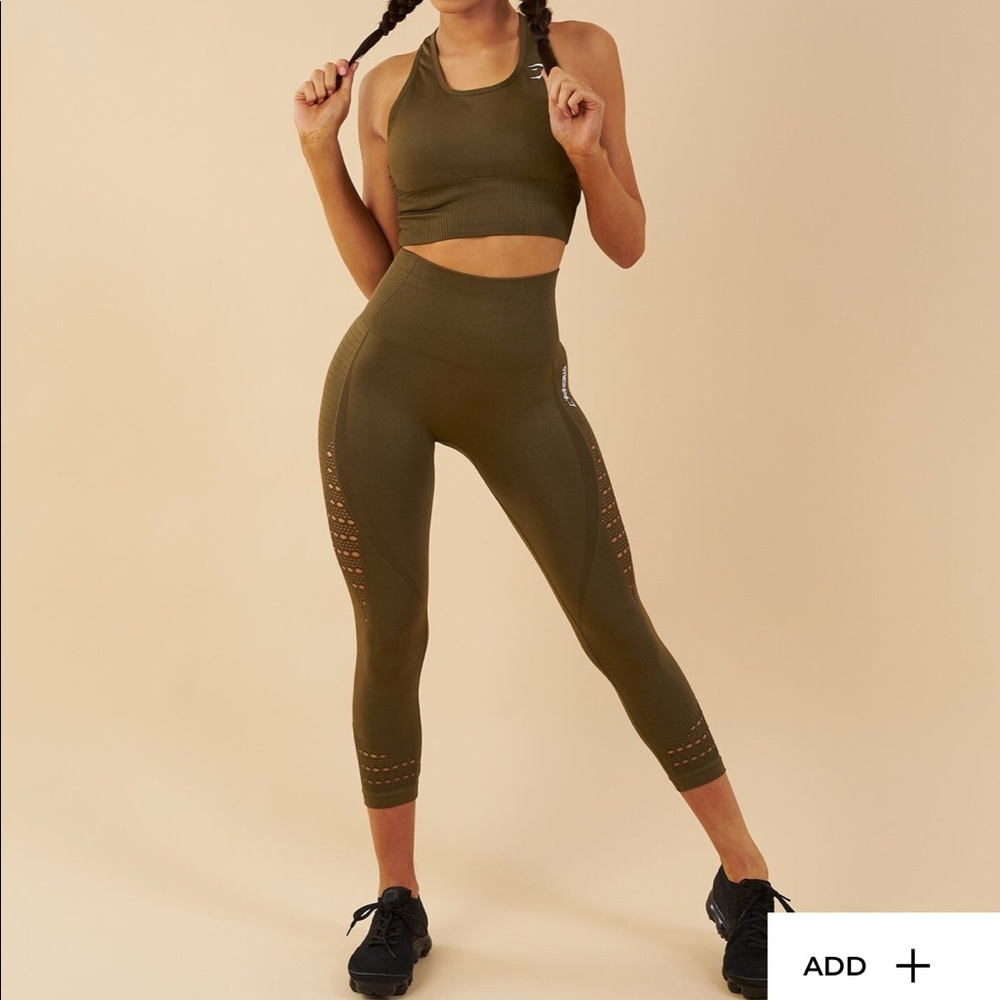 GYMSHARK Seamless Energy High Waisted Cropped
